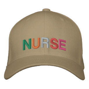 Gorra Bordada fuente de bloque multicolor
