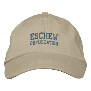 GORRA BORDADA FUNCIÓN DE OBFUSIÓN ESCHEW