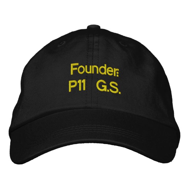 Gorra Bordada Fundador: P11 G.S. (Anverso)