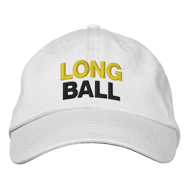 Gorra Bordada Funny apodo Novedad Mens Golf LONG BALL (Anverso)