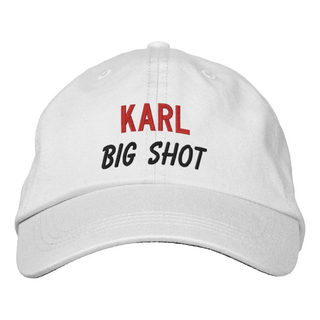 Gorra Bordada FUNNY Boss Big Shot Custom Name V05 (Anverso)