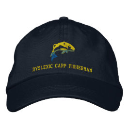 Gorra Bordada Funny Dyslexic Carp Fisherman