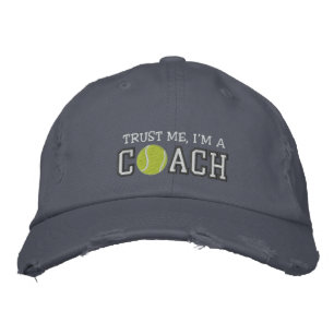 Gorra Bordada Funny entrenadora de tenis