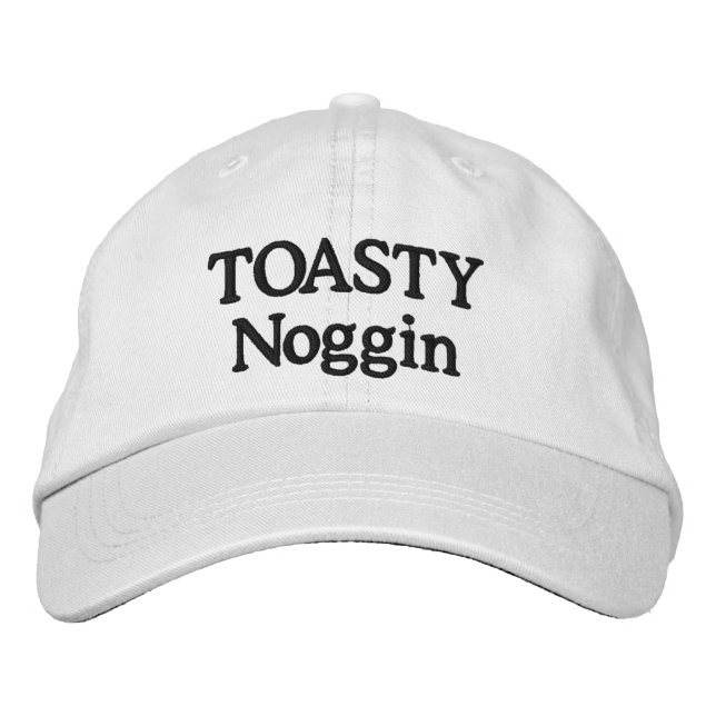 Gorra Bordada Funny Novedad Mens Sports TOASTY NOGGIN  (Anverso)