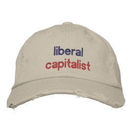 Gorra Bordada Funny político del capitalismo liberal