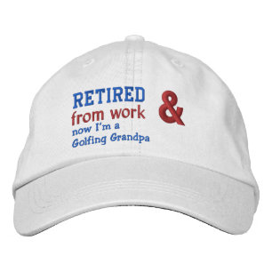 Gorra Bordada Funny Retirado y un abuelo de golf V05