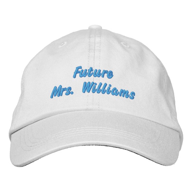 Gorra Bordada Futuro personalizado Sra. Bride Gift Personalizado (Anverso)