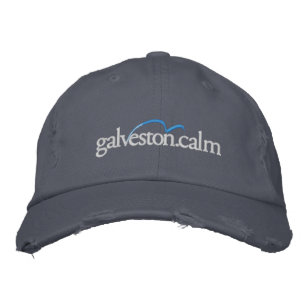 Gorra Bordada Galveston.tranquilo: Capuchón de la isla Galvesto