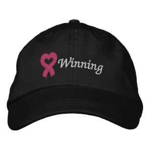 Gorra Bordada Ganador del cáncer de mama