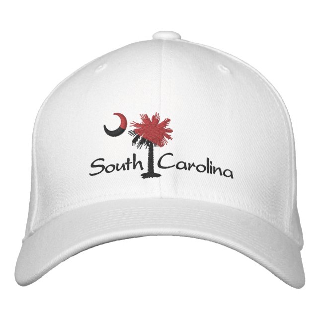 Gorra Bordada Garnet/Black South Carolina Palmetto Moon Embroide (Anverso)