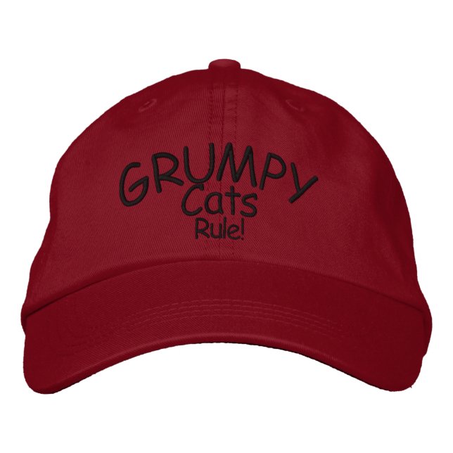Gorra Bordada Gatos Grumpy (Anverso)