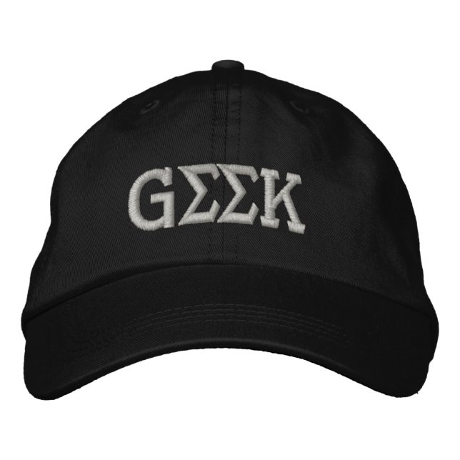 Gorra Bordada Geek (Anverso)