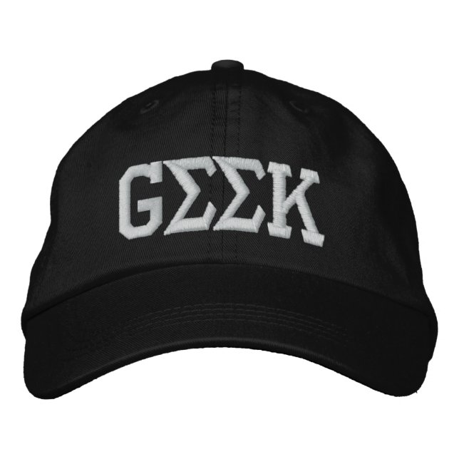 Gorra Bordada Geek (Anverso)