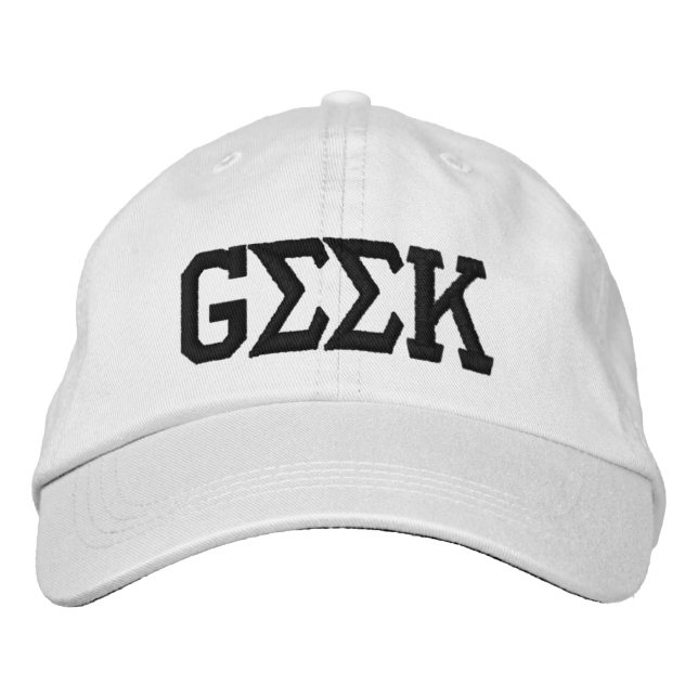 Gorra Bordada Geek (Anverso)
