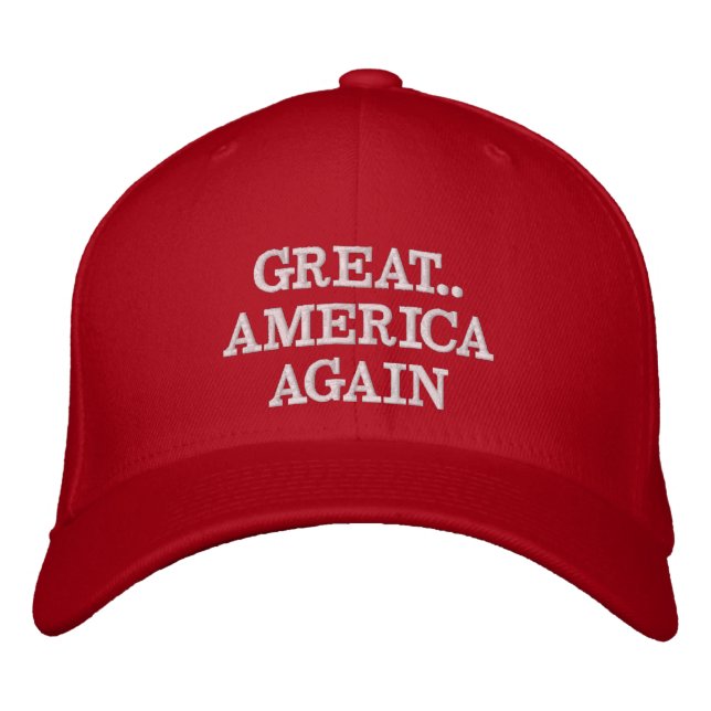 Gorra Bordada genial... Estados Unidos otra vez (Anverso)