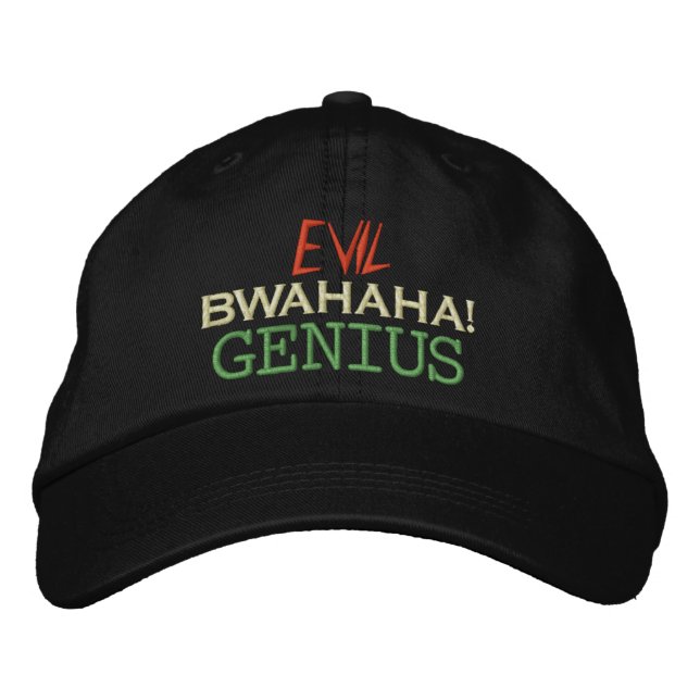 Gorra Bordada Genio malvado (Anverso)