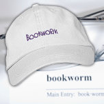Gorra Bordada Gente del libro Gusano de biblioteca barandilla de<br><div class="desc">¡Gusanos de biblioteca, regocijo! Esta gorra es para ti. ・ Construcción de testamento de Chino para la durabilidad y el confort ・ Cara pre-curvada y correa ajustable de tela para un ajuste perfecto ・ Cierre de la hebilla de latón antiguo con perno de zinc Si usted es el tipo de...</div>