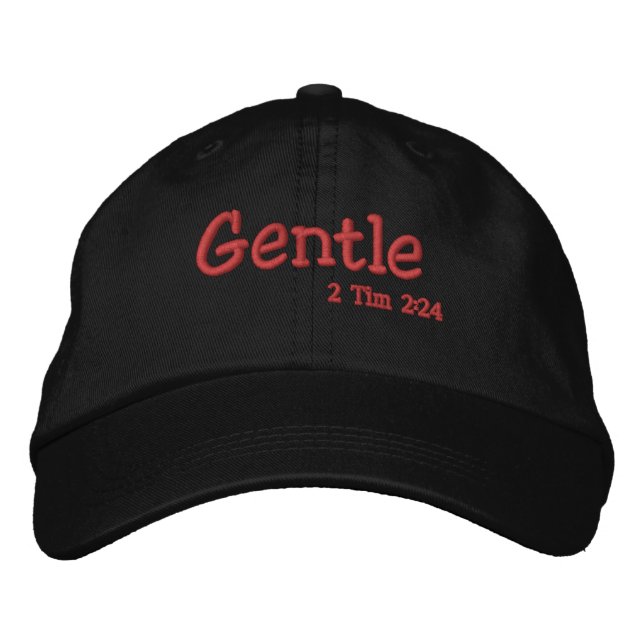 Gorra Bordada Gentle Bible Citas Personalizar (Anverso)