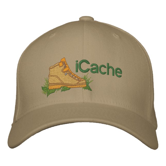 Gorra Bordada Geocacher de iCache (Anverso)