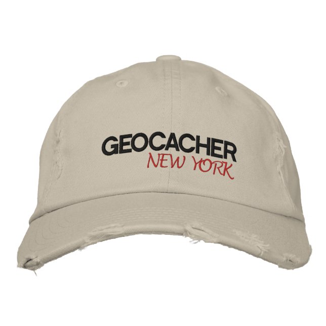 Gorra Bordada Geocacher Nueva York (Anverso)
