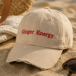 Gorra Bordada Ginger Energy Gorra divertida para