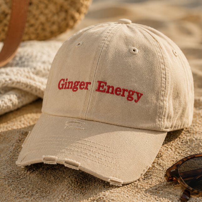 Gorra Bordada Ginger Energy | Gorra divertida para (Subido por el creador)