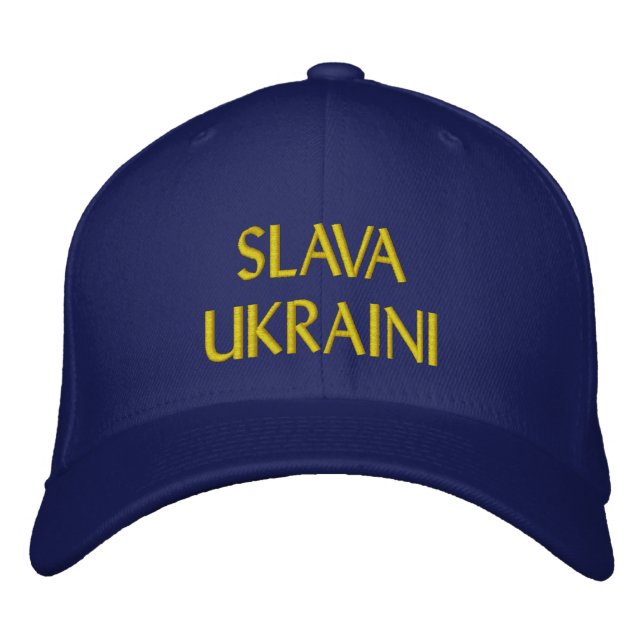 Gorra Bordada "Gloria a Ucrania" UCRANIANA (Anverso)