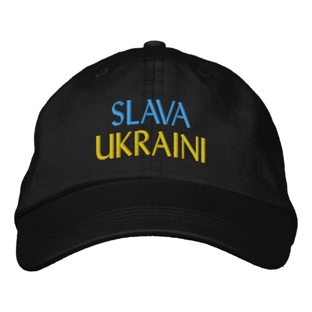 Gorra Bordada "Gloria a Ucrania" UCRANIANA (Anverso)