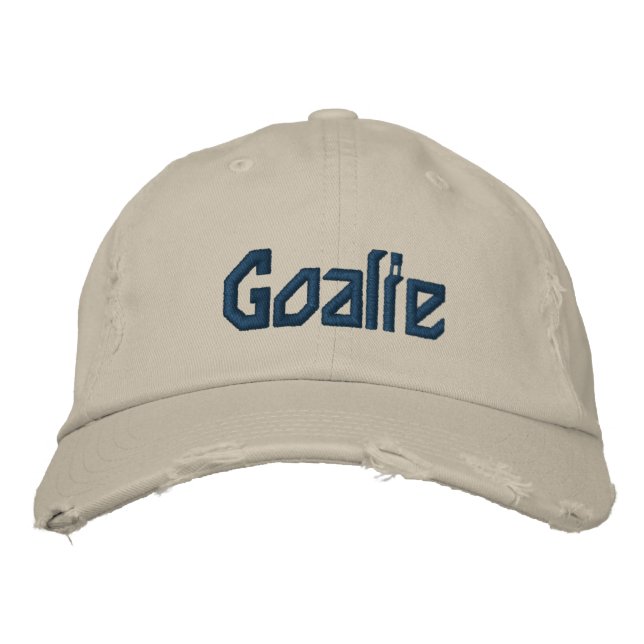 Gorra Bordada Goalie Baseball Cap (Anverso)
