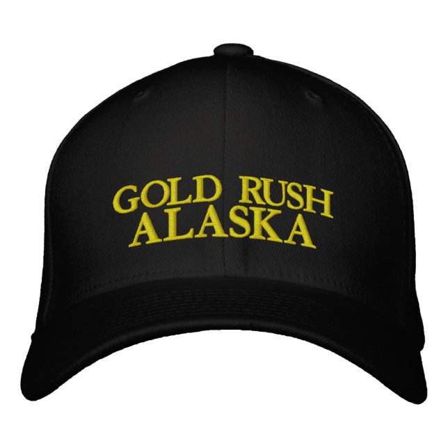 GORRA BORDADA GOLD RUSH, ALASKA (Anverso)