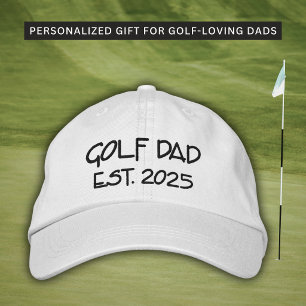 Gorra Bordada Golf Dad Año de Est. Bordado Sombrero Personalizad