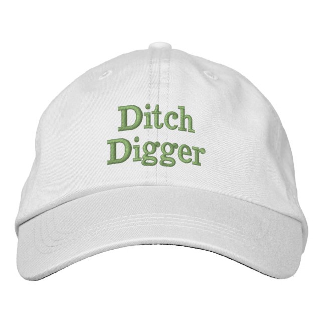 Gorra Bordada Golf Funny Novedad DITCH DIGGER (Anverso)