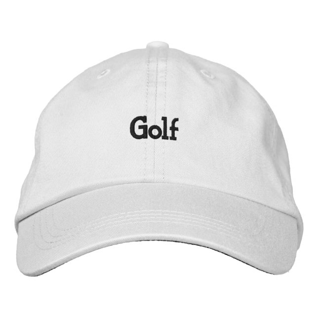 Gorra Bordada Golf Jugando Deportes Elegante Super Fantastico-Go (Anverso)