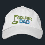 Gorra Bordada Golfer Dad<br><div class="desc">Gorra (personalizable) con temática de golf bordada de Ricaso</div>