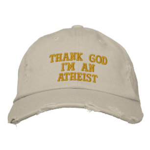 GORRA BORDADA GRACIAS A DIOS QUE SOY ATEÍSTA