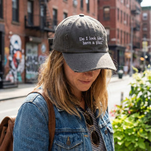 Gorra Bordada Gracioso sarcástico diciendo humor descarado y agu
