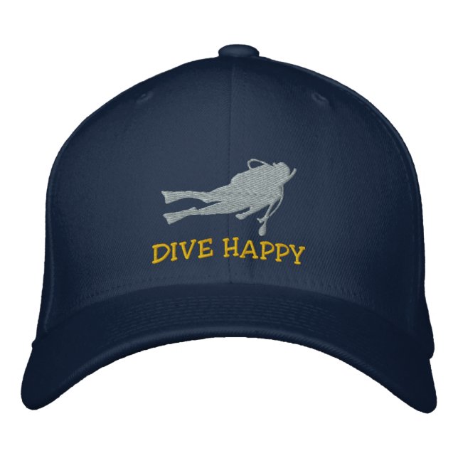 Gorra Bordada Gracioso SCUBA Dive Embroidered Cap (Anverso)