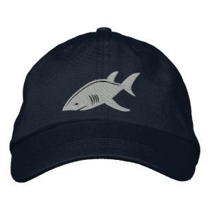 Gorra Bordada Gran blanco del tiburón