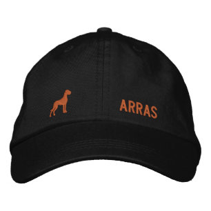 Gorra Bordada Gran Danés Silueta con Nombre