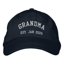 Gorra Bordada Grandma Est. 2026 Custom Embroidered Hat