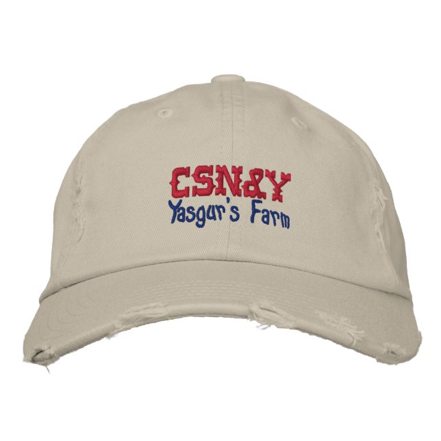 Gorra Bordada Granja de CSN&Y Yasgur (Anverso)