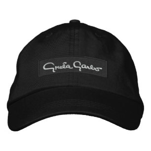 Gorra Bordada Greta Garbo Embroidered Cap
