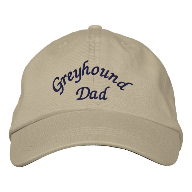 Gorra Bordada Greyhound Dad Cute (Anverso)