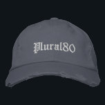 Gorra Bordada Gris monocromático<br><div class="desc">Elegante béisbol gris monogramado bordado.</div>