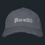 Gorra Bordada Gris monocromático<br><div class="desc">Elegante béisbol gris monogramado bordado.</div>