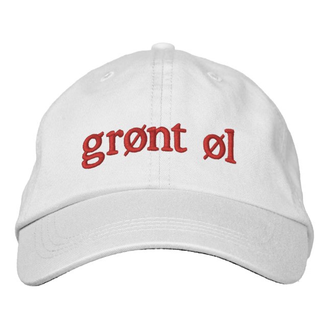 Gorra Bordada Grønt øl (Anverso)