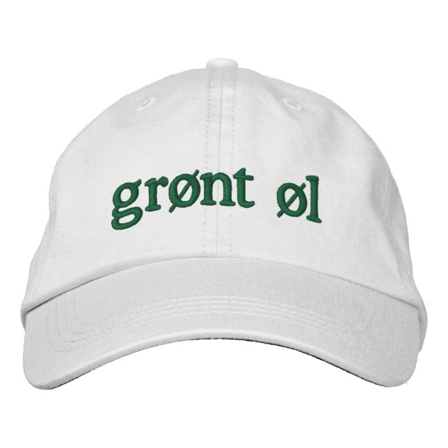 Gorra Bordada Grønt øl (Anverso)