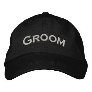 Gorra Bordada Groom Cute Boda