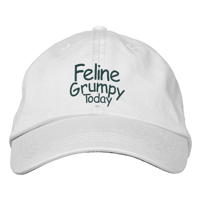 Gorra Bordada Gruñón felino hoy (Anverso)