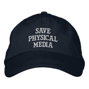 Gorra Bordada Guardar medios físicos